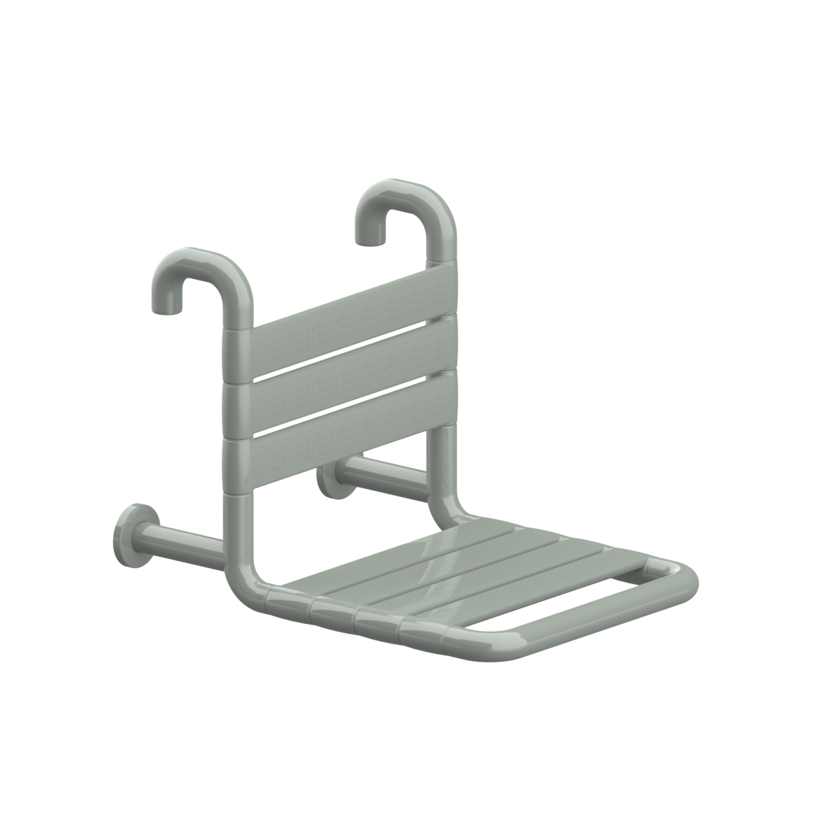 Nylon Care 300 Siège de douche à suspendre FR, avec rosaces, 380 x 515 x 390 mm, Gris trafic
