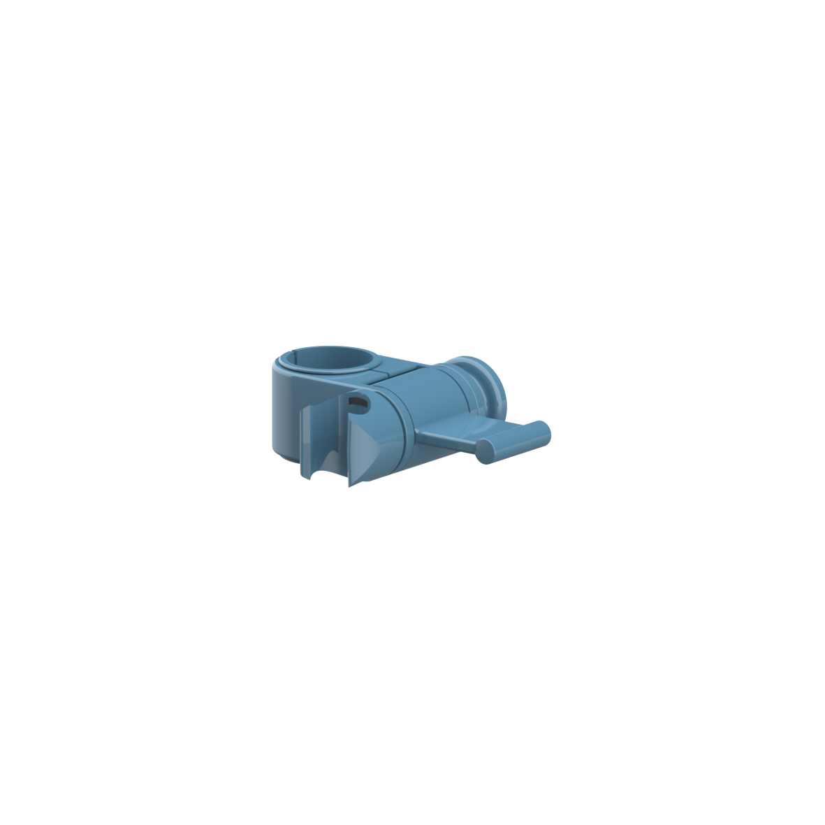 Inox Care Shower head holder, 88 x 34 x 113 mm, Pastel blue